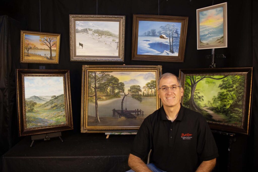 Certified Bob Ross Instructor® Mark Trevino starts teaching Bob’s Joy of Painting® in West Texas.