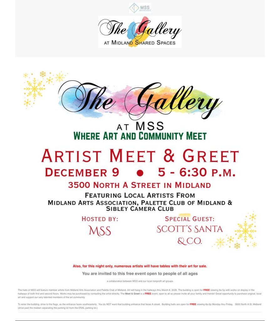 Artist Meet & Greet at Midland Shared Spaces
